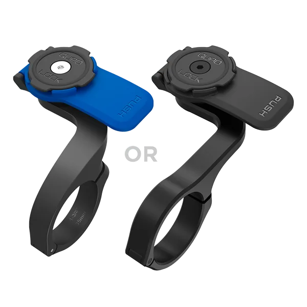 Quad Lock Out Front Mount op een fietsstuur