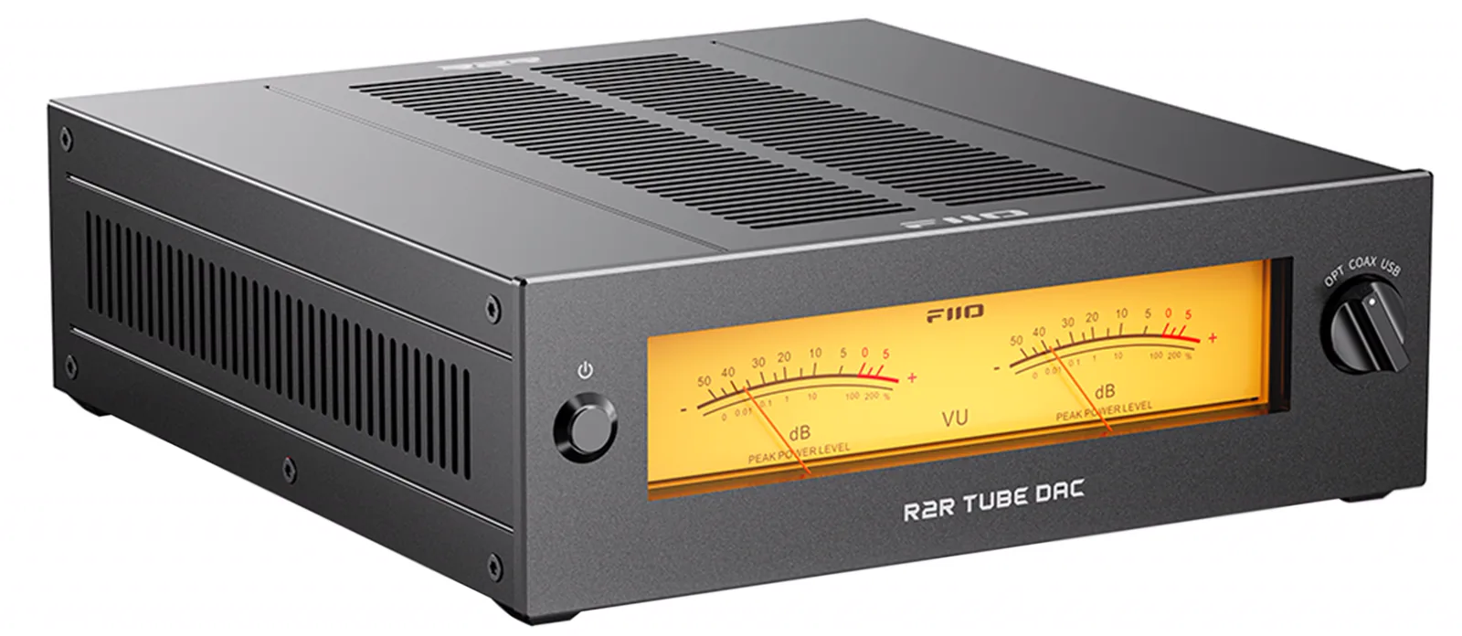 FiiO Warmer R2R DAC met buizenversterker en VU-meters