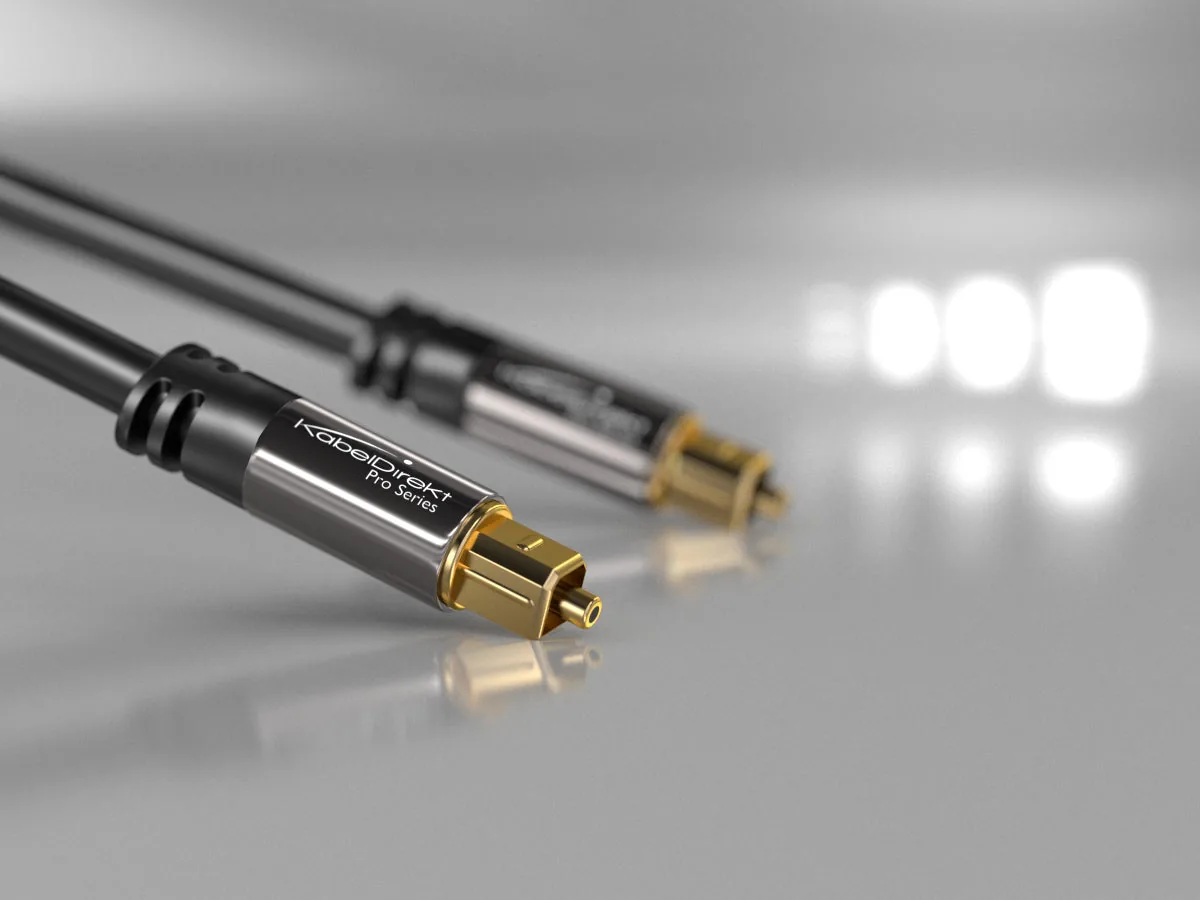 KabelDirect Optical TOSLINK kabel voor digitale audio verbindingen