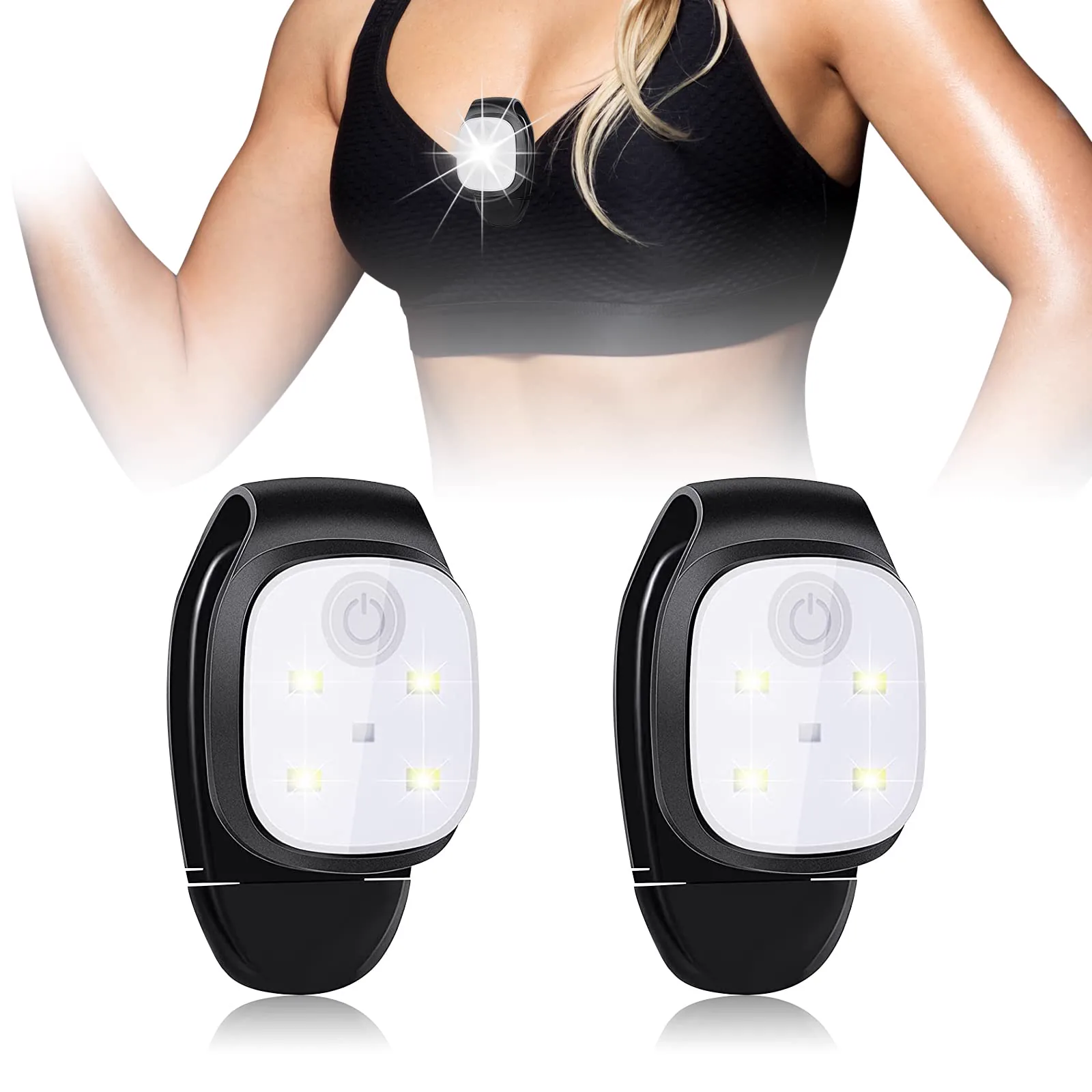 LED cliplamp voor hardlopen in het donker en extra zichtbaarheid